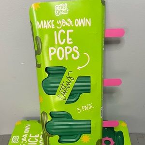 COOL GEAR CACTUS ICE POP MOLDS - SET OF 4PK